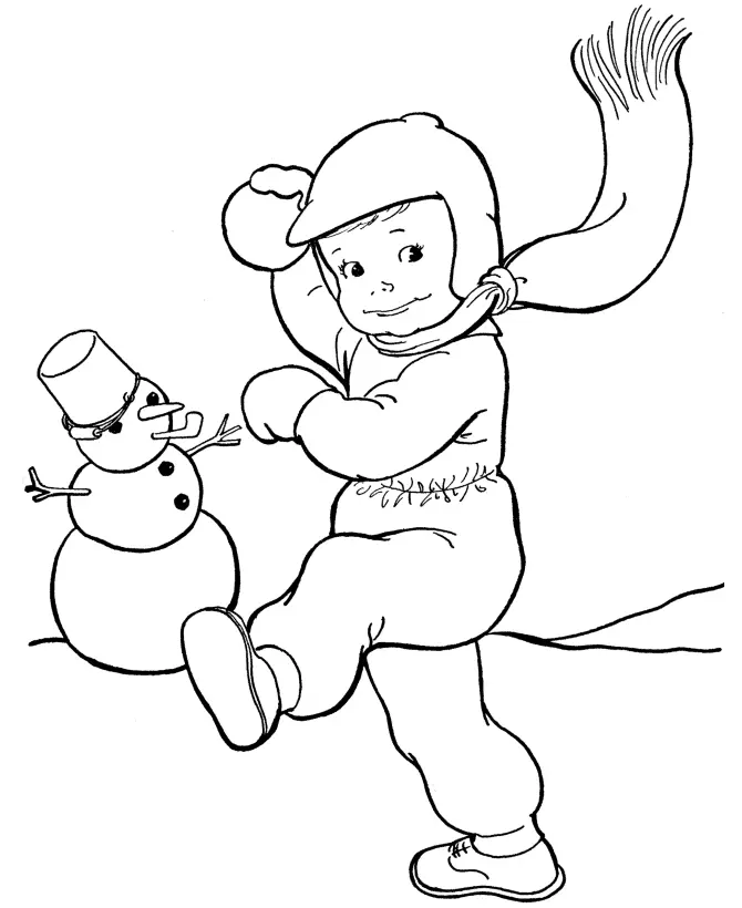 Snowman Coloring Pages 25