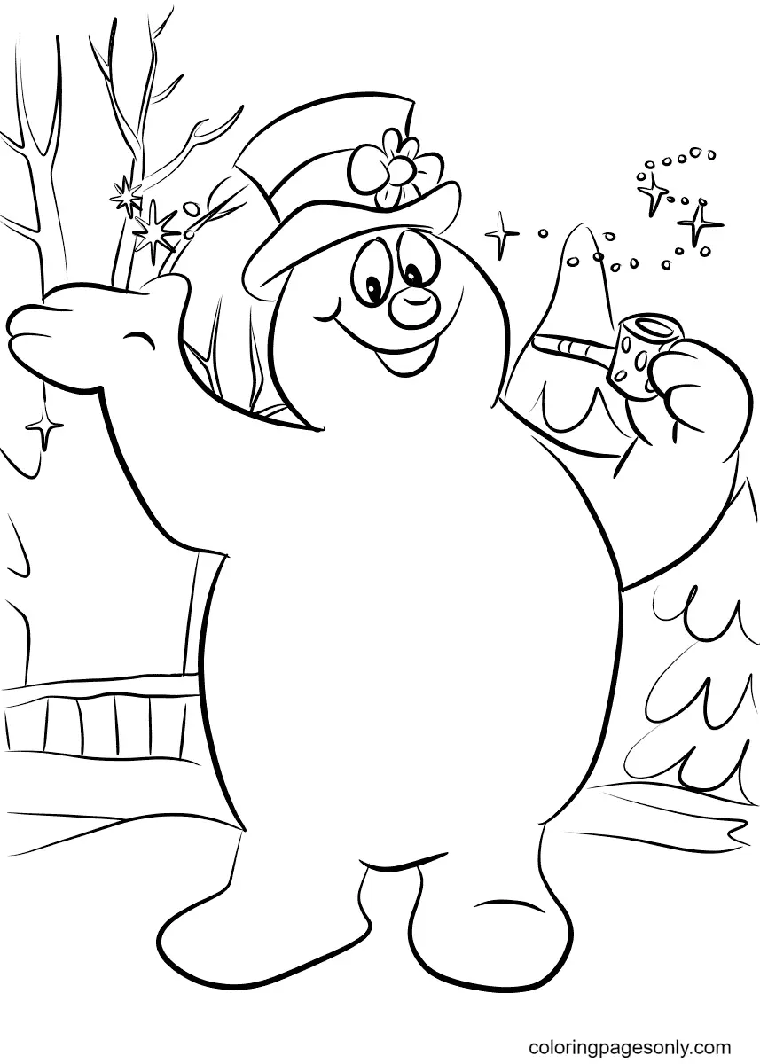 Snowman Coloring Pages 31