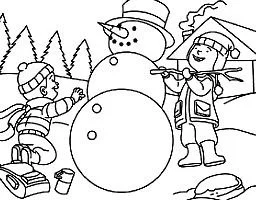 Snowman Coloring Pages 39