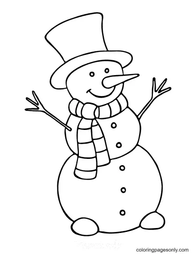 Snowman Coloring Pages 41