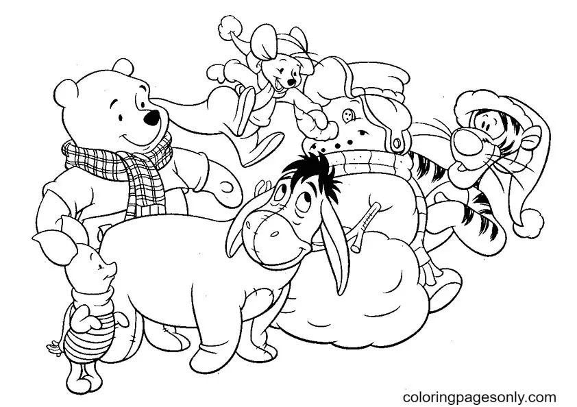 Snowman Coloring Pages 43