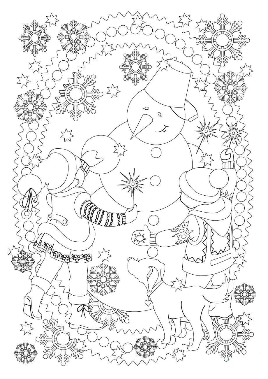 Snowman Coloring Pages 46