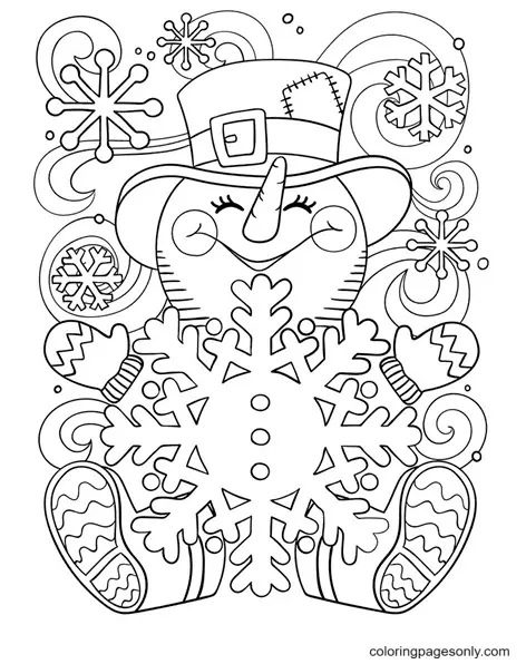 Snowman Coloring Pages 48