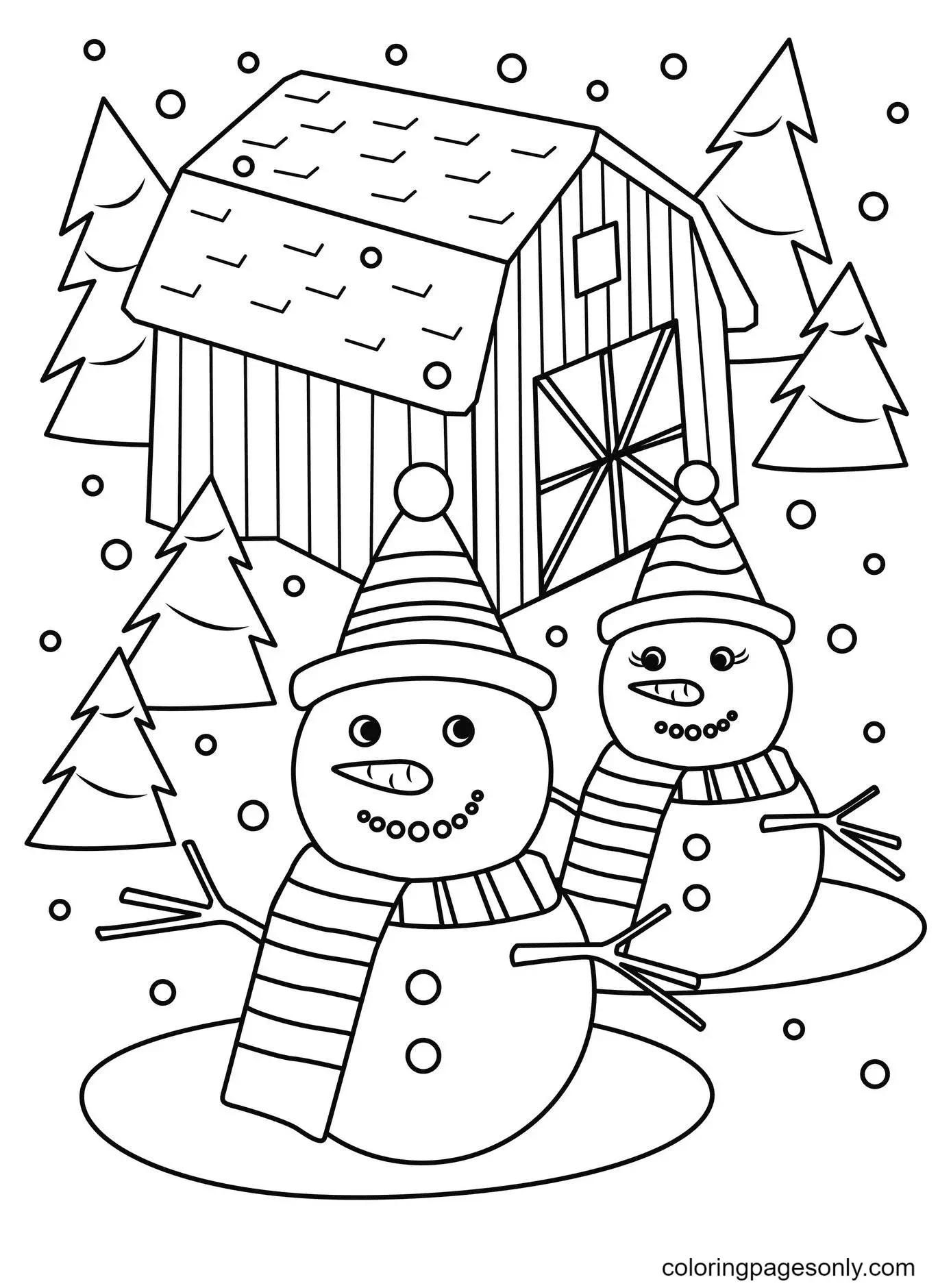 Schneemann Ausmalbilder 51
