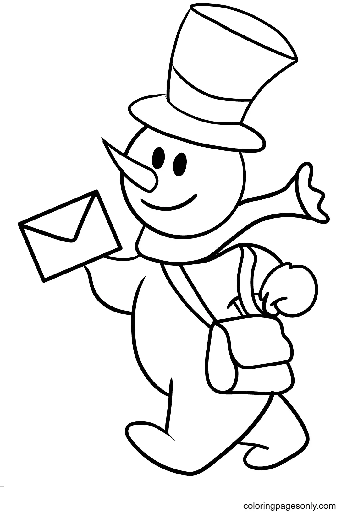 Snowman Coloring Pages 7