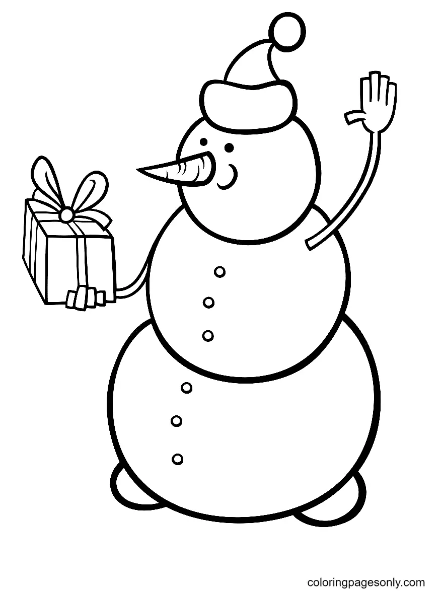 Schneemann Ausmalbilder 78