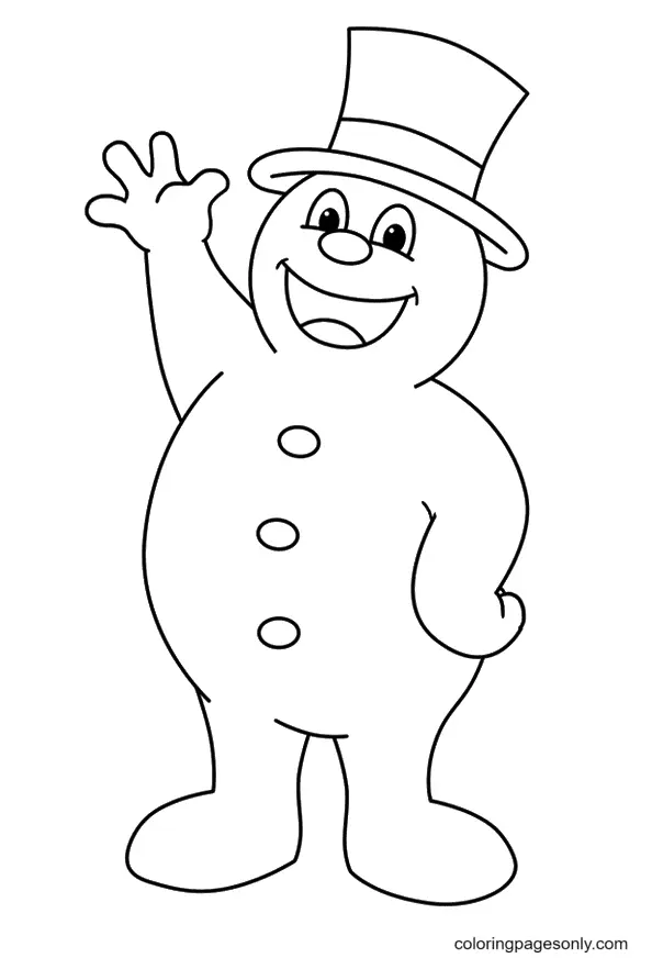 Schneemann Ausmalbilder 81