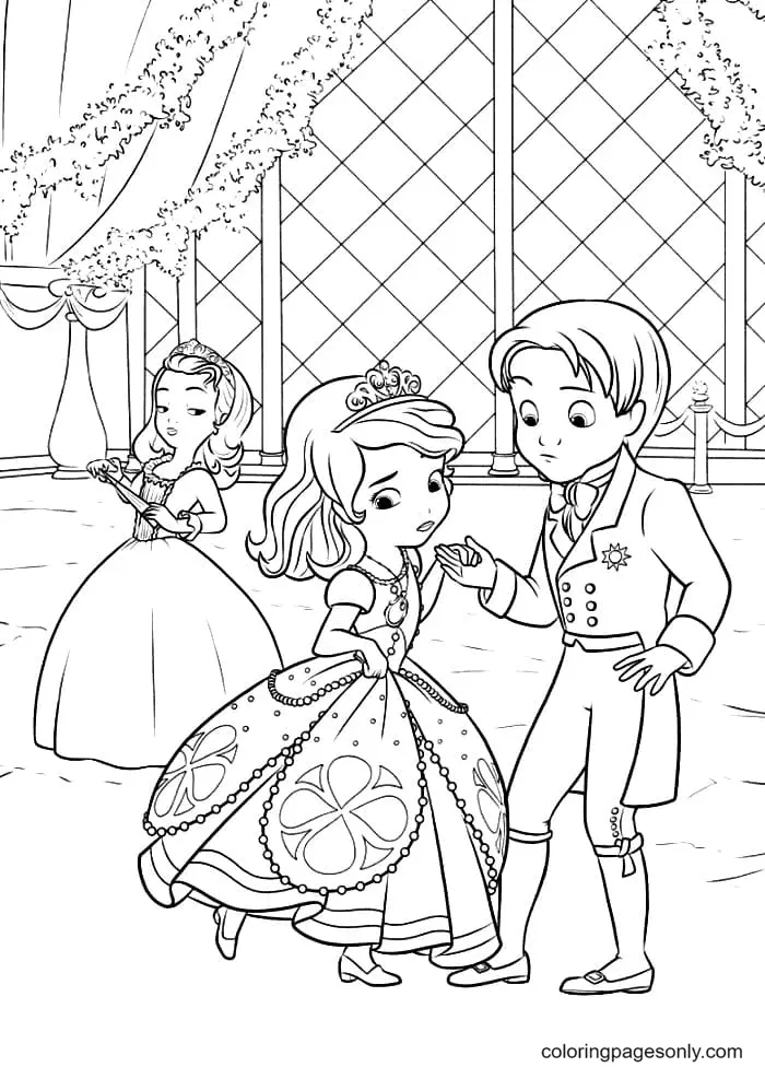 Desenhos de Princesinha Sofia Para Colorir 51