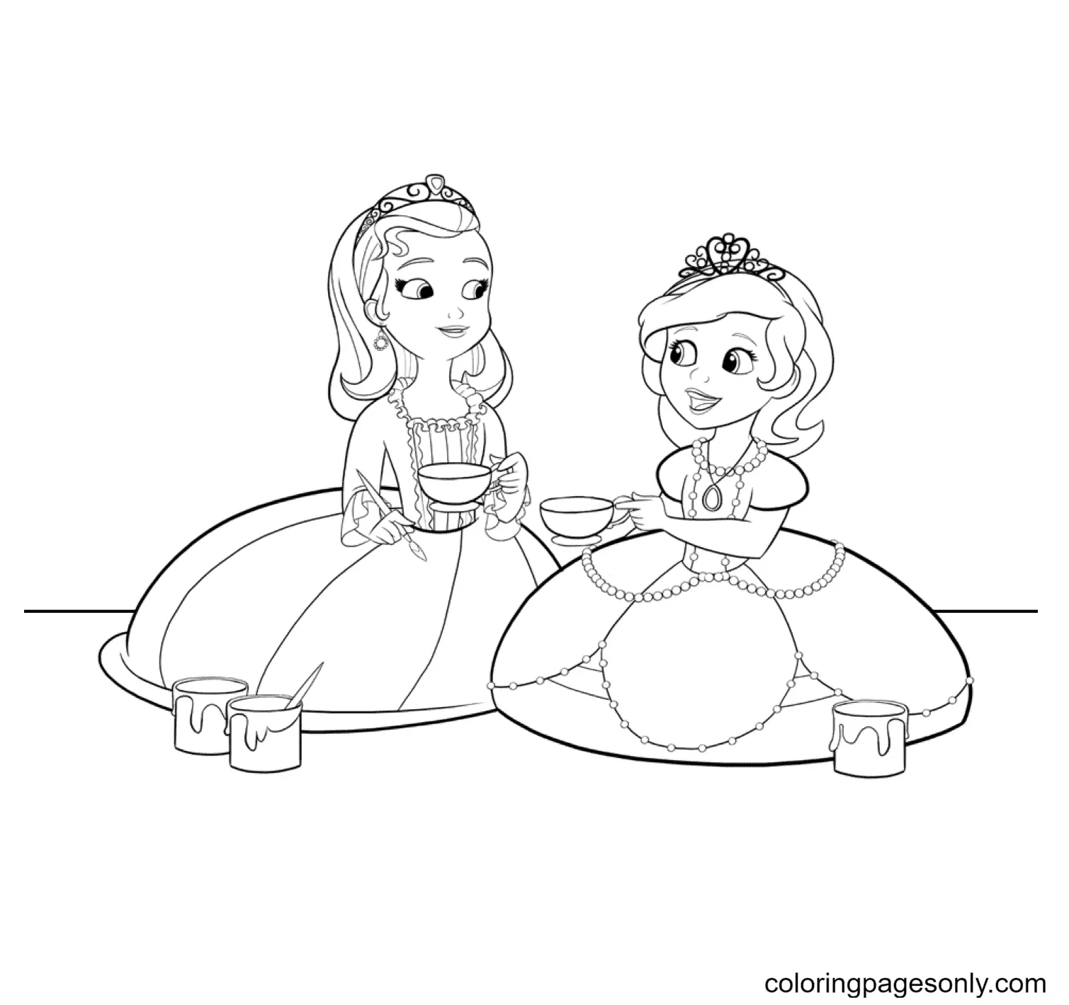Sofia The First Coloring Pages 57