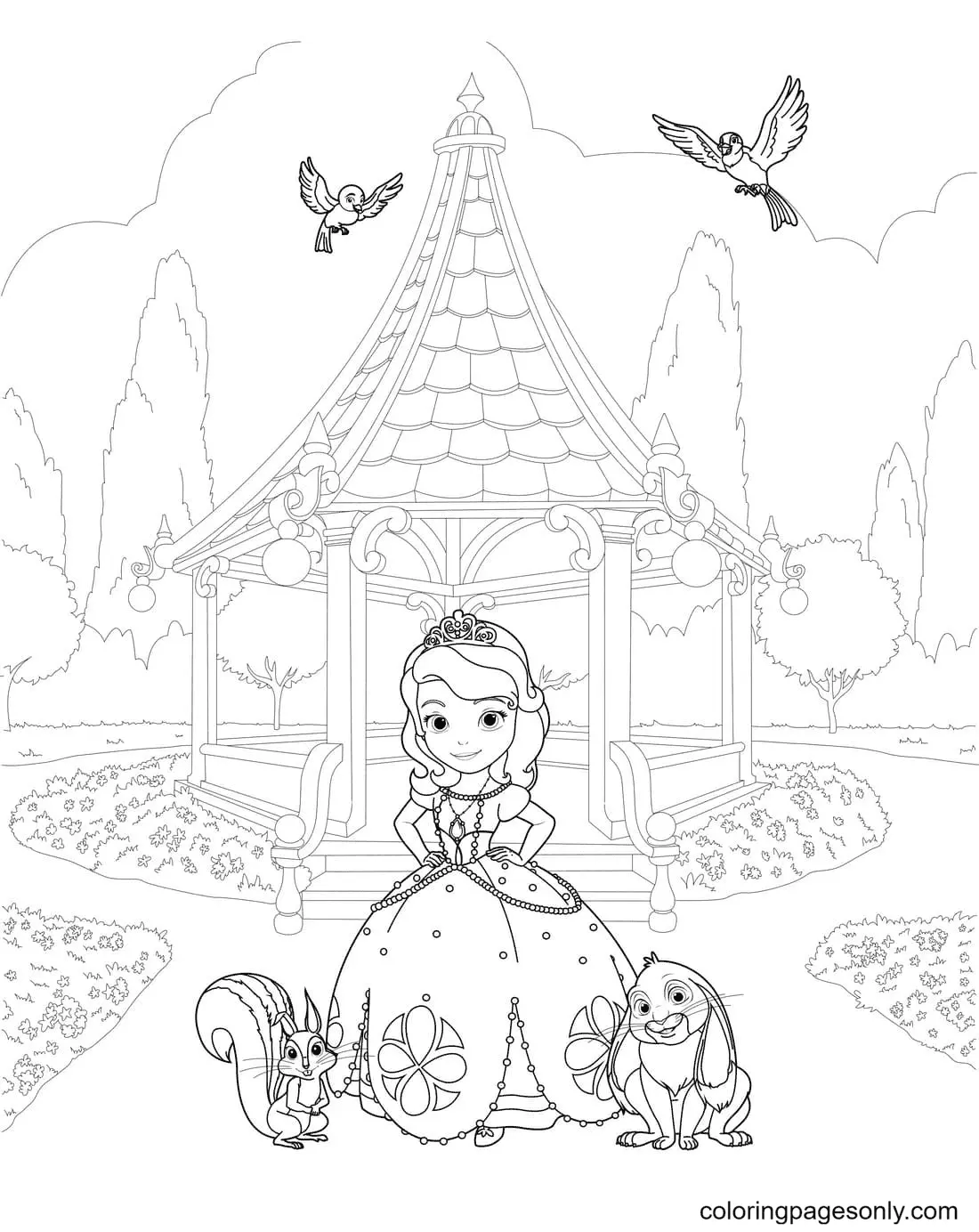 Sofia The First Coloring Pages 90