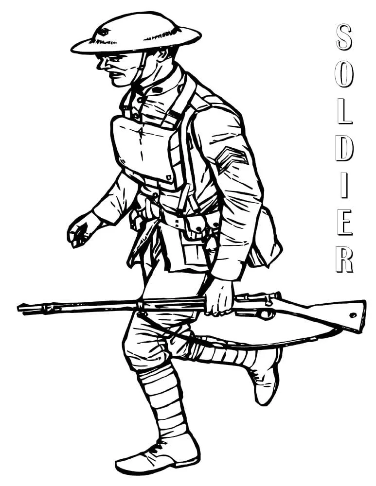 Soldiers Coloring Pages 32