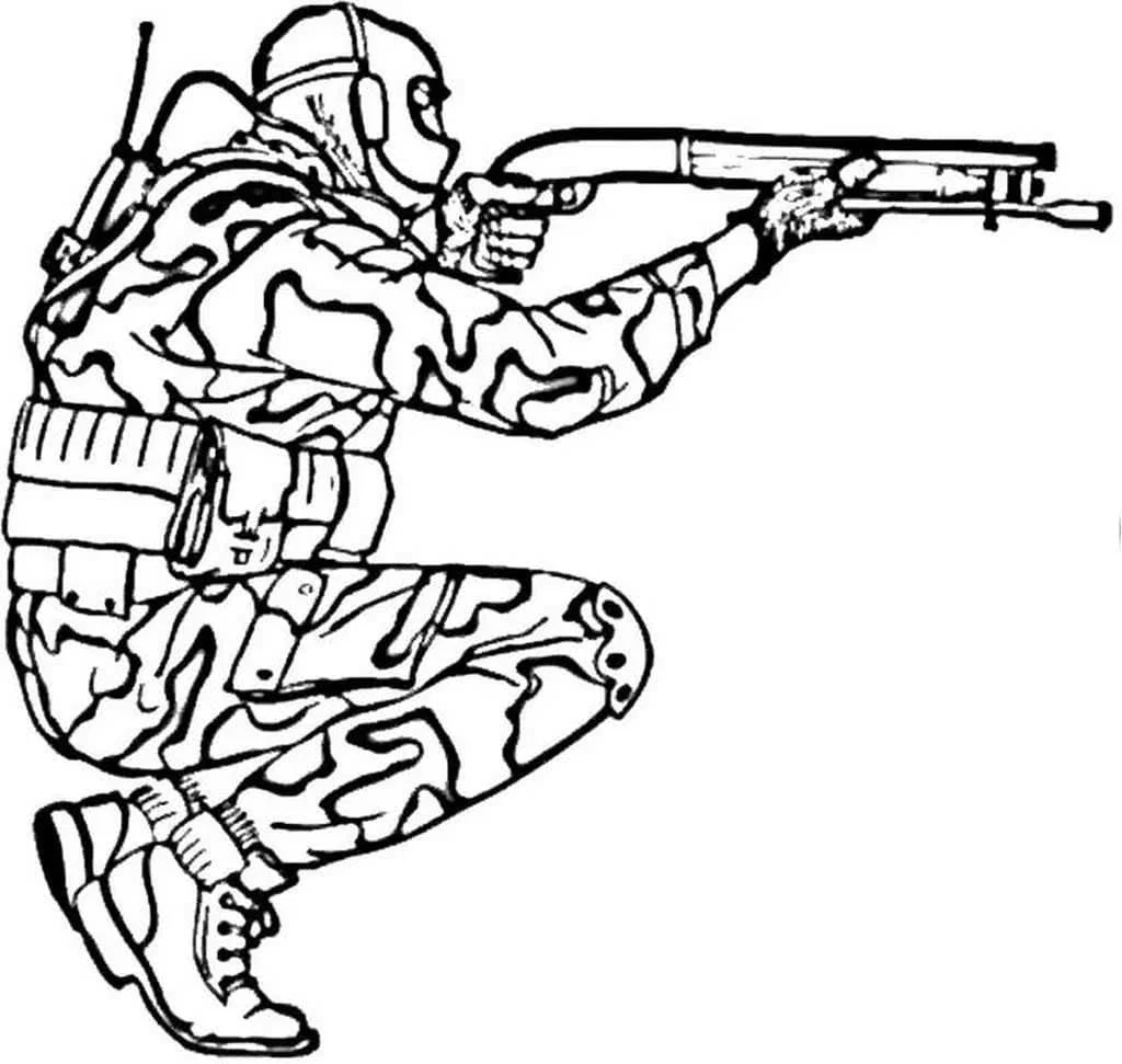 Soldiers Coloring Pages 43