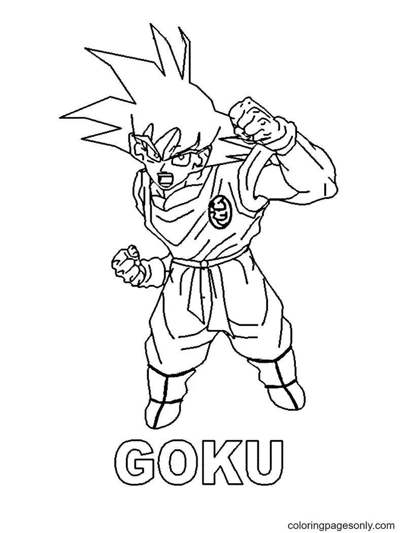 Son Goku Coloring Pages 69