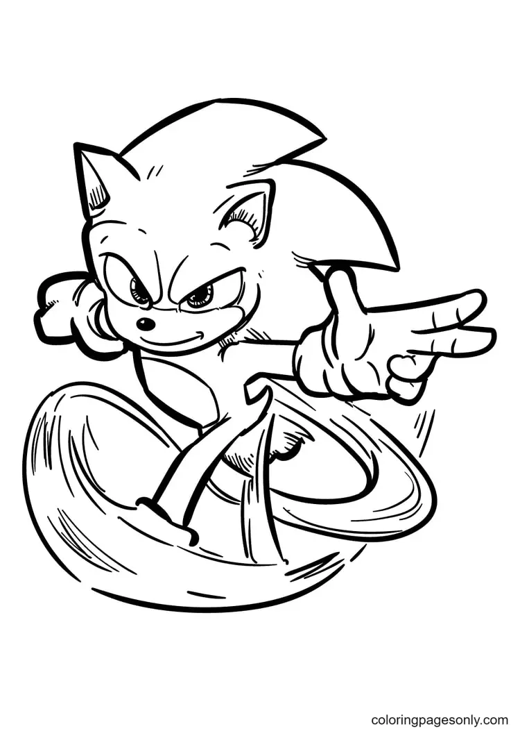 Desenhos de Sonic Para Colorir 22