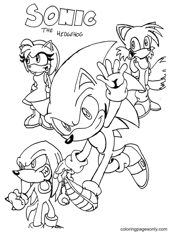 Desenhos de Sonic Para Colorir 23