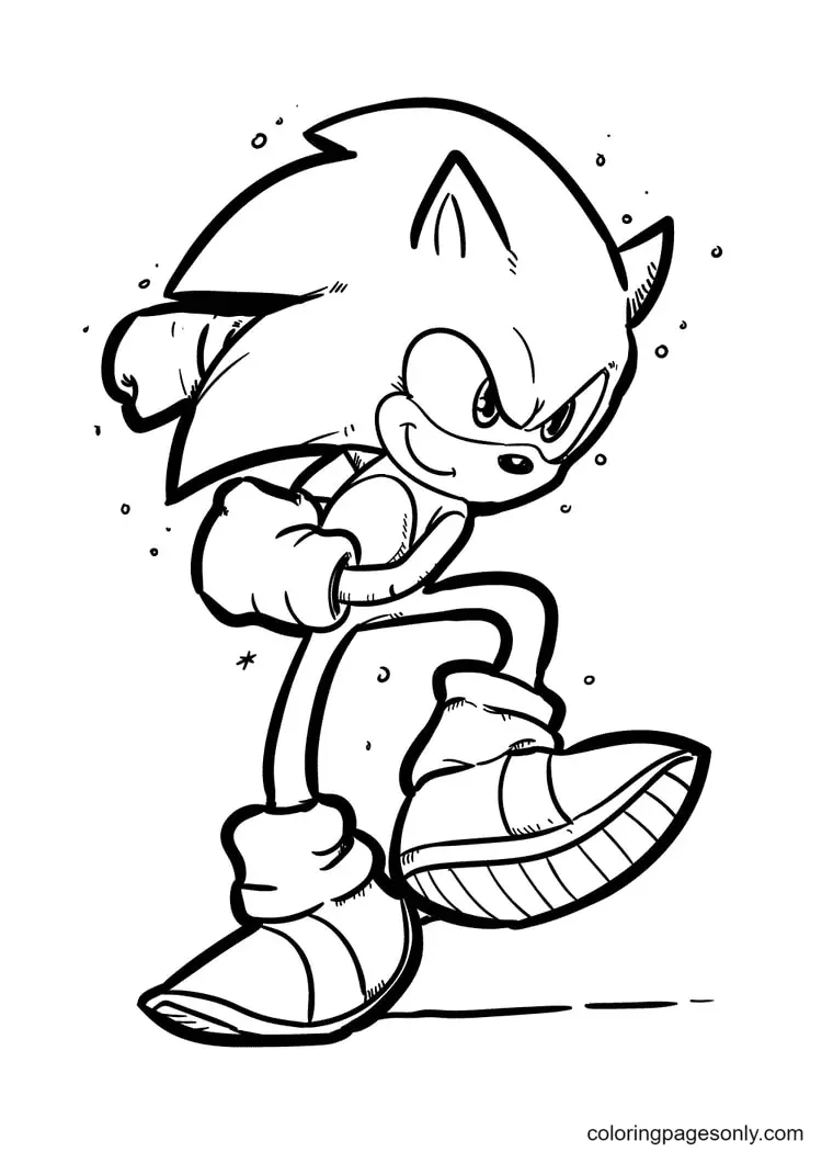 Desenhos de Sonic Para Colorir 24