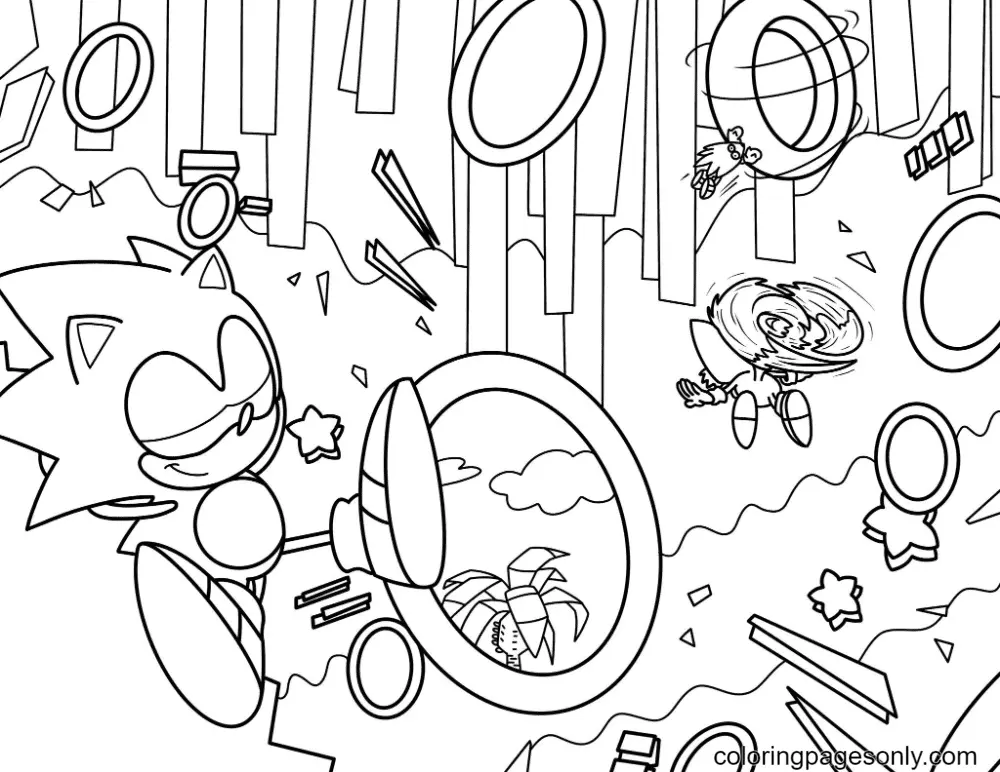 Desenhos de Sonic Para Colorir 27