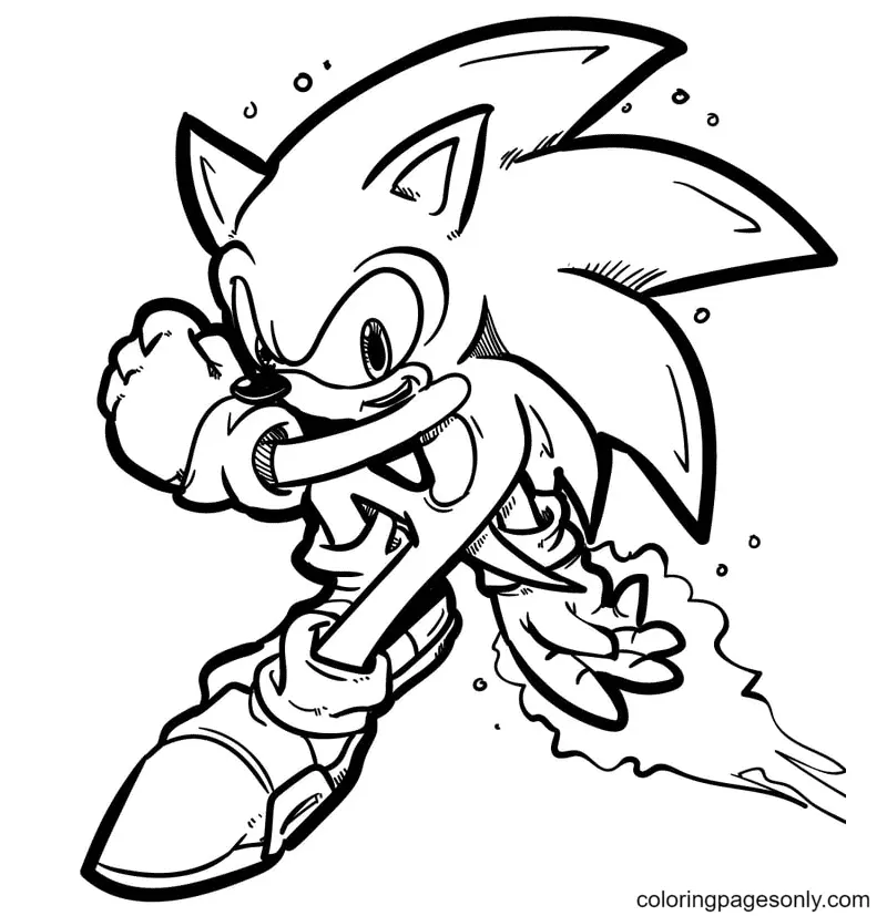 Desenhos de Sonic Para Colorir 28