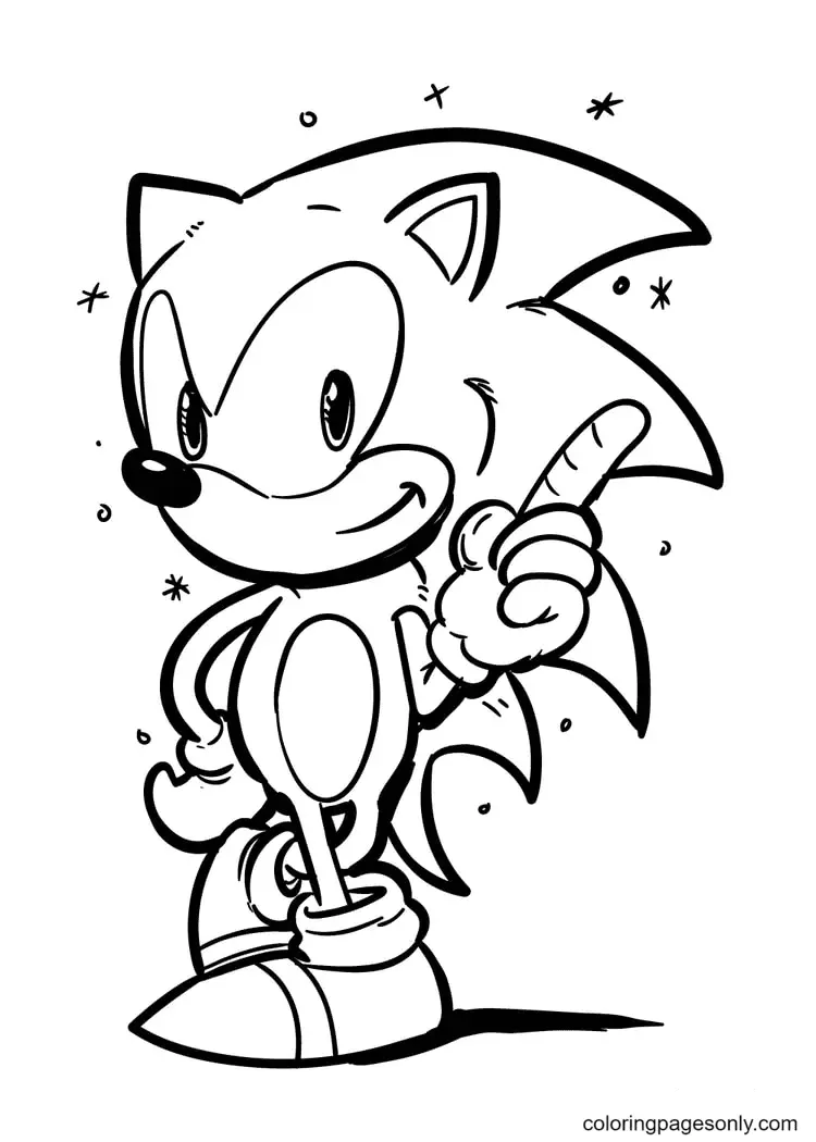 Desenhos de Sonic Para Colorir 41