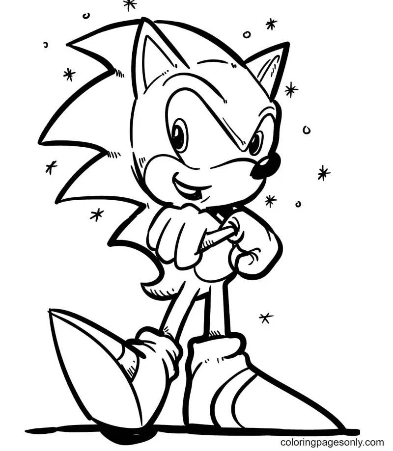 Desenhos de Sonic Para Colorir 43