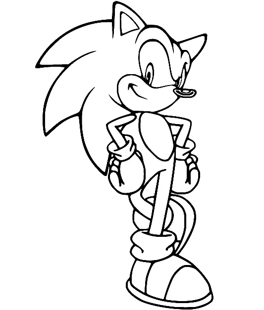 Desenhos de Sonic Para Colorir 49