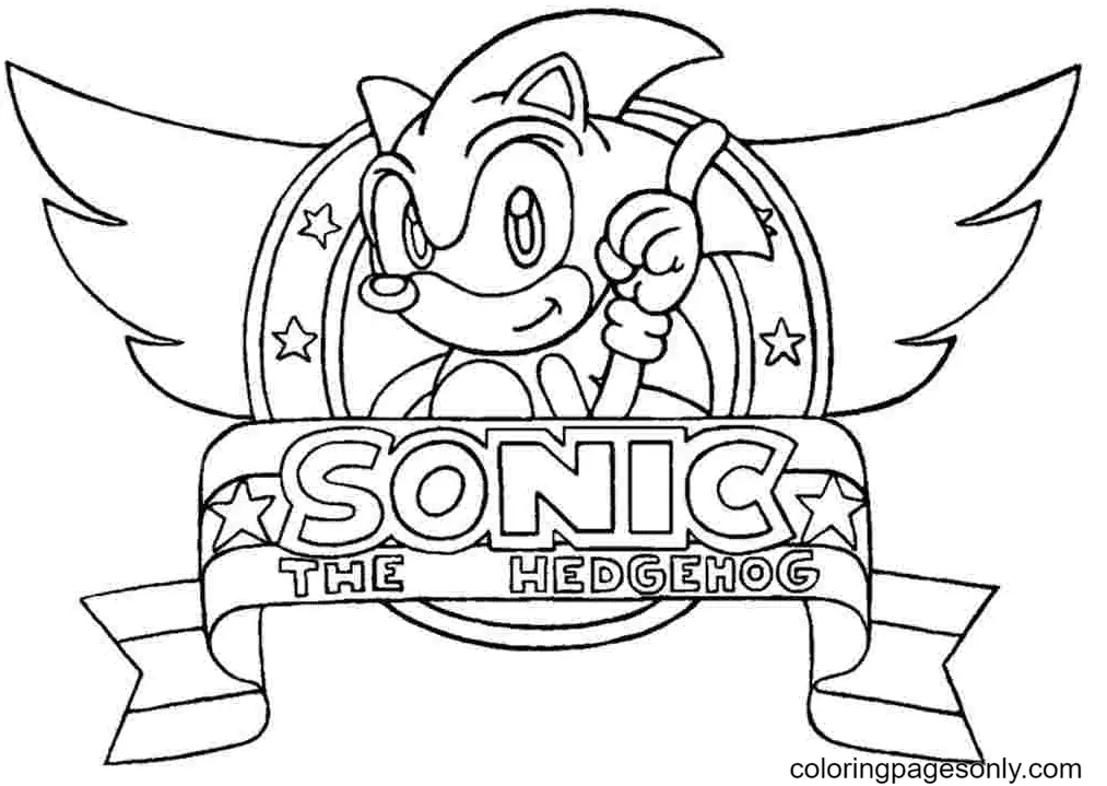 Desenhos de Sonic Para Colorir 5