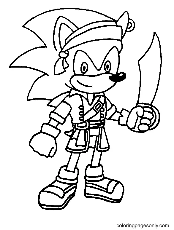 Desenhos de Sonic Para Colorir 52