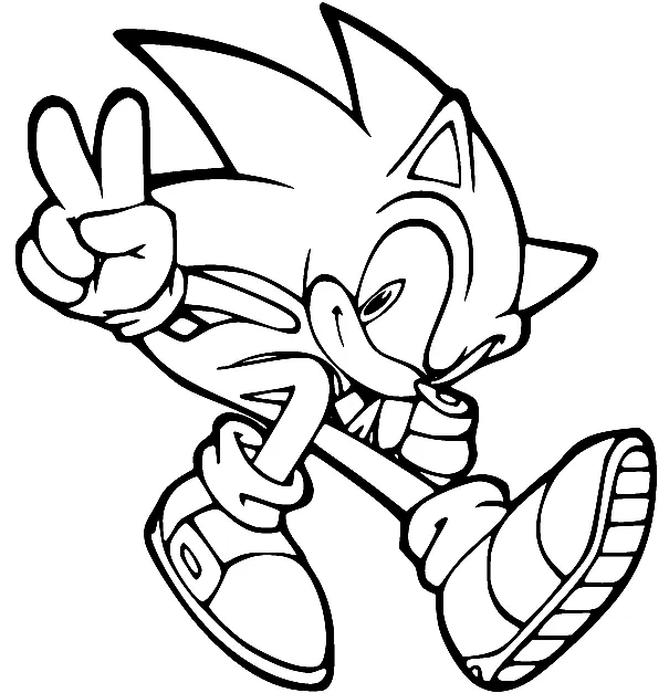 Desenhos de Sonic Para Colorir 54