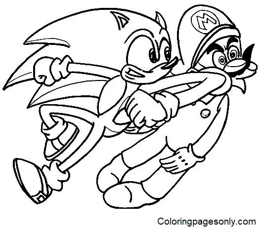 Desenhos de Sonic Para Colorir 55