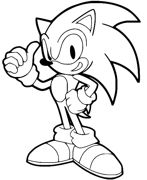 Desenhos de Sonic Para Colorir 58