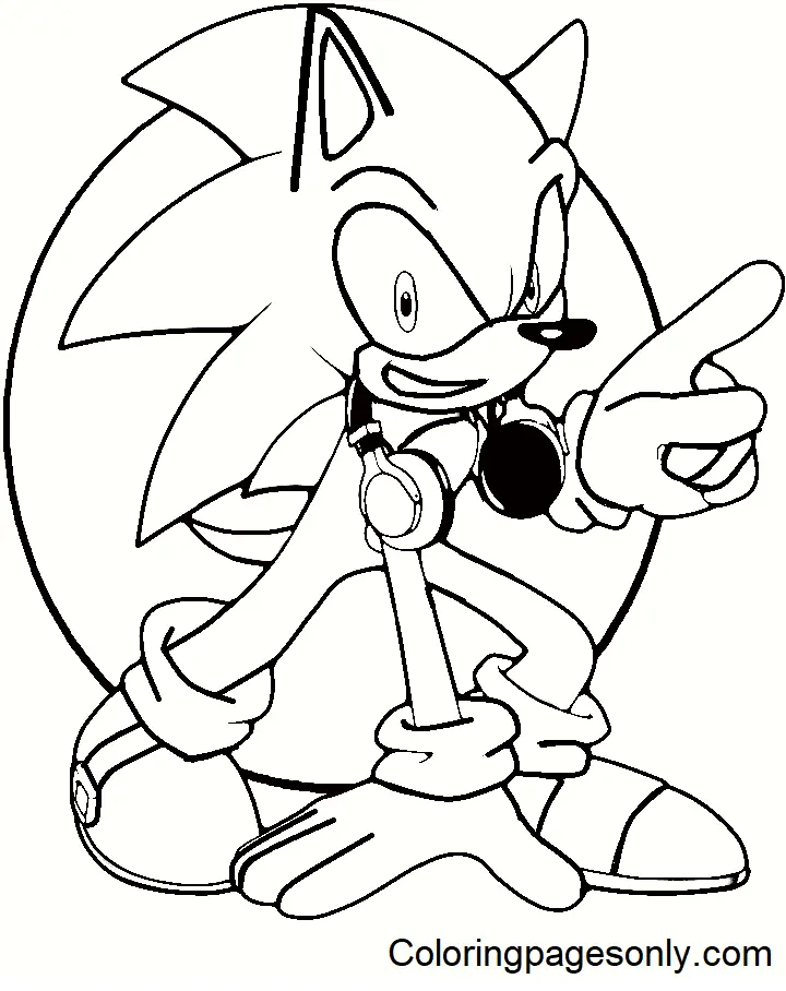 Desenhos de Sonic Para Colorir 59