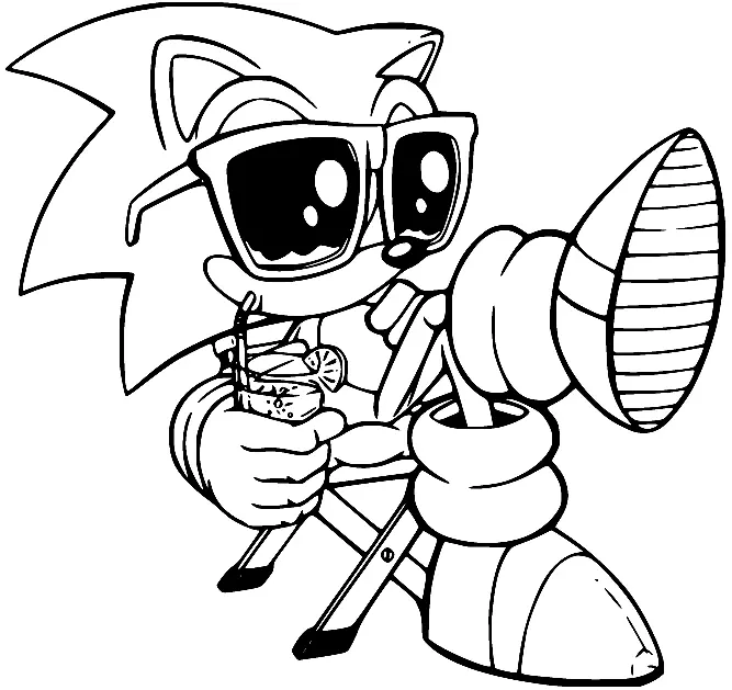 Desenhos de Sonic Para Colorir 68