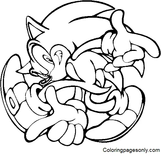 Desenhos de Sonic Para Colorir 69