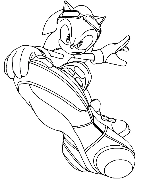 Desenhos de Sonic Para Colorir 71