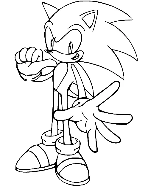 Desenhos de Sonic Para Colorir 72