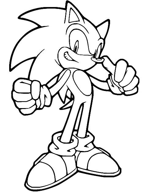 Desenhos de Sonic Para Colorir 73