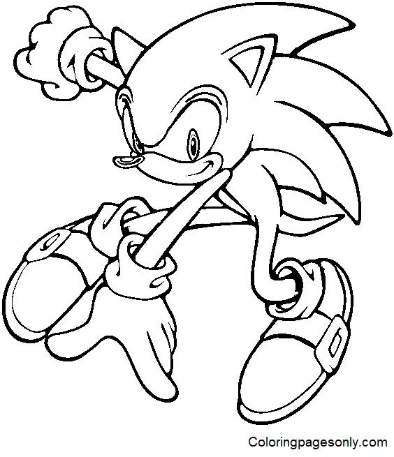 Desenhos de Sonic Para Colorir 79