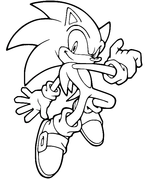 Desenhos de Sonic Para Colorir 80