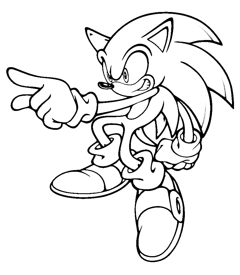 Desenhos de Sonic Para Colorir 84