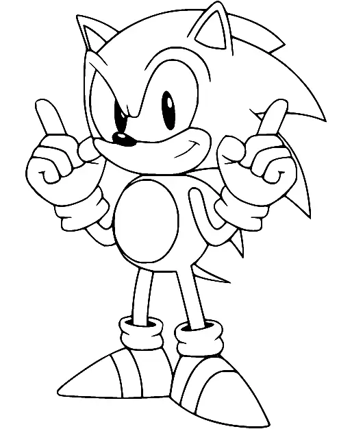 Desenhos de Sonic Para Colorir 85