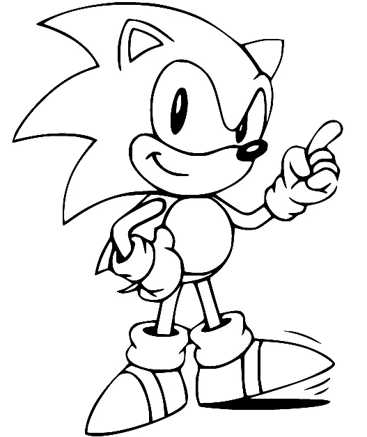 Desenhos de Sonic Para Colorir 87