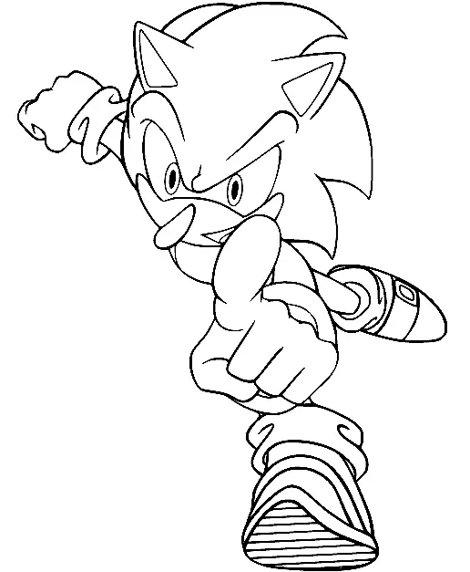 Desenhos de Sonic Para Colorir 91