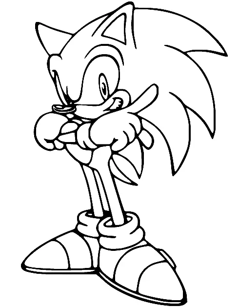 Desenhos de Sonic Para Colorir 92