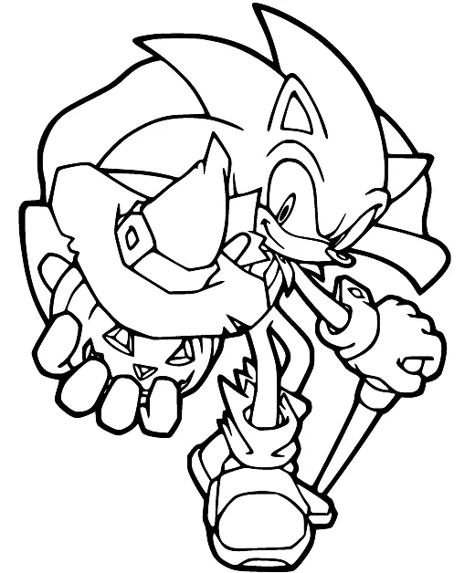 Desenhos de Sonic Para Colorir 94