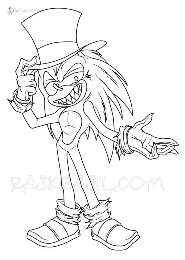 Sonic Exe Coloring Pages