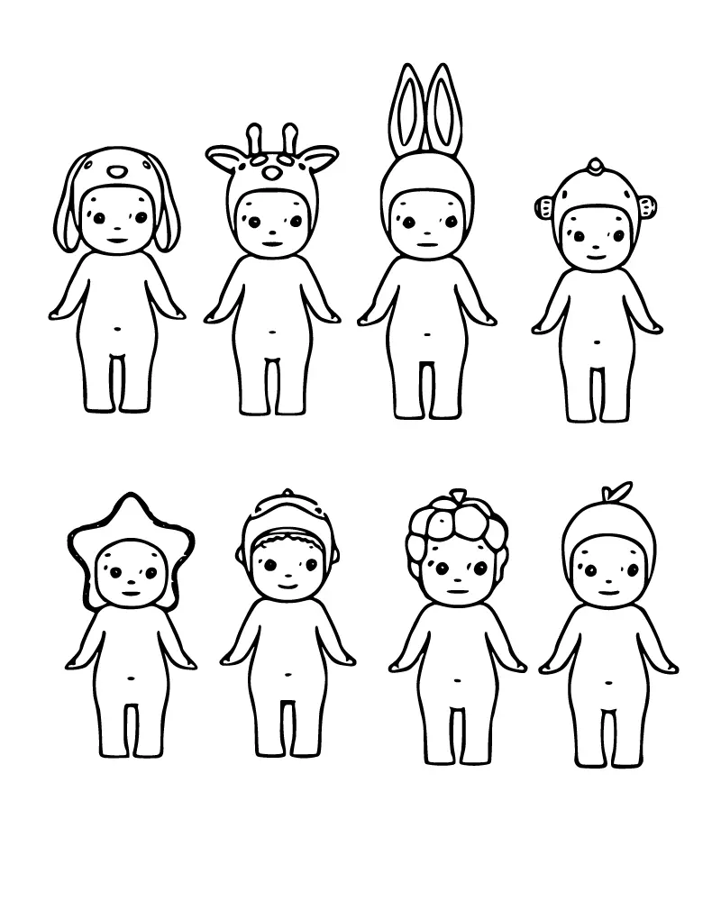 Sonny Angel para Colorear 11