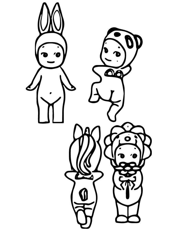 Sonny Angel para Colorear 3