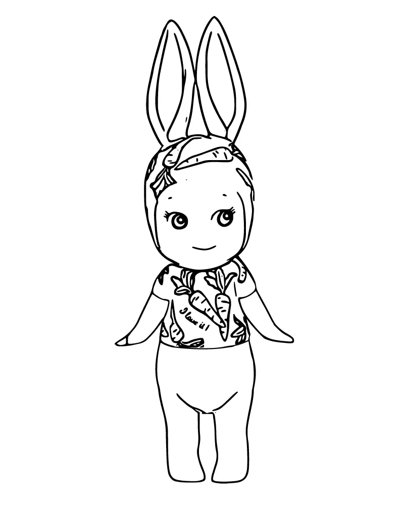 Sonny Angel para Colorear 4