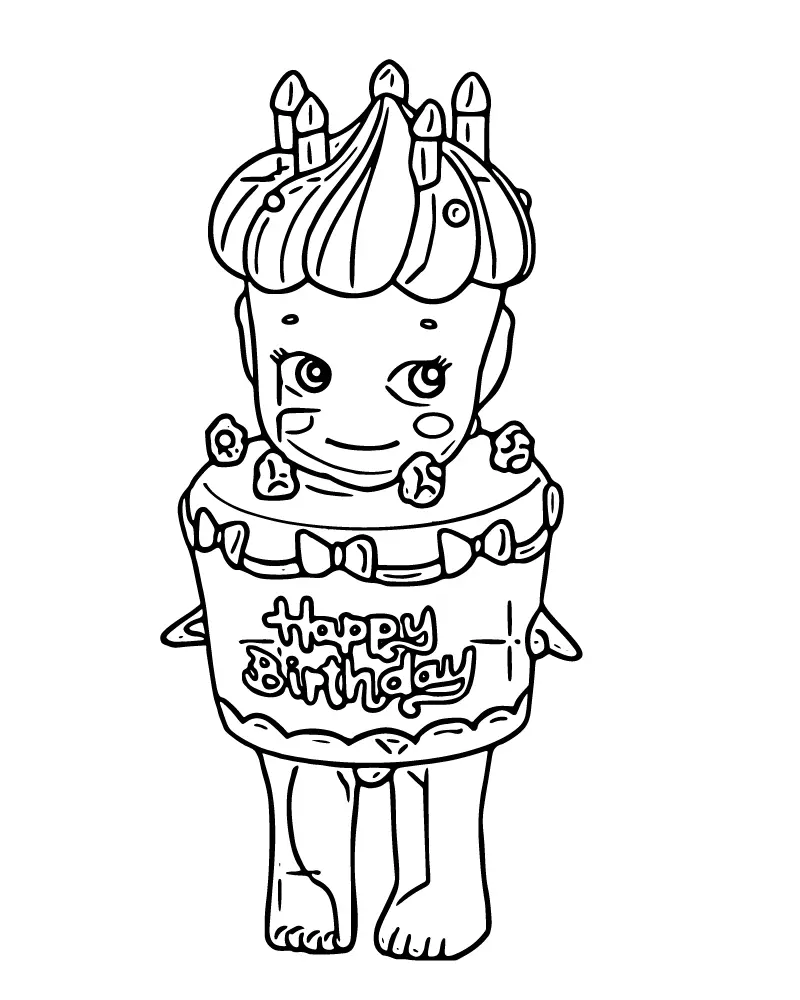 Sonny Angel para Colorear 5