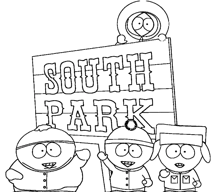 South Park Coloring Pages 1